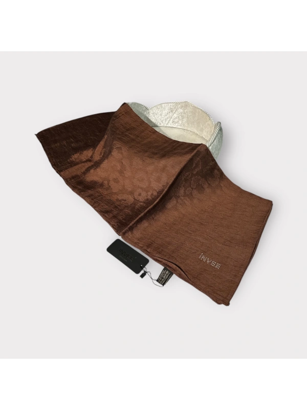 INVEE 1329 Tarçın Leopar Şal