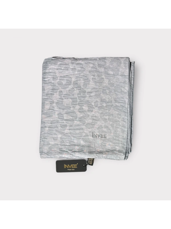 INVEE 1329 Gri Leopar Şal