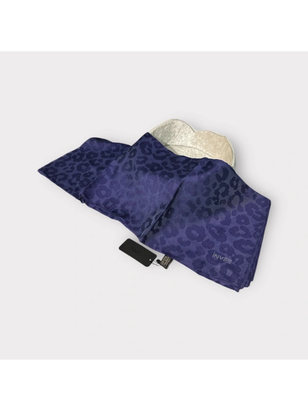 INVEE 1329 Morcivert Leopar Şal