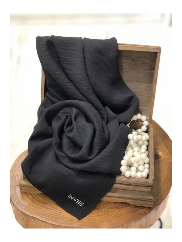 INVEE 1443 Siyah His Şal