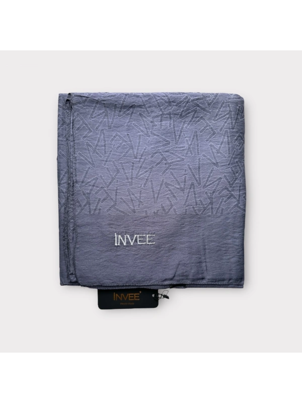 İNVEE 1550 Antrasit İnvee Desenli Şal