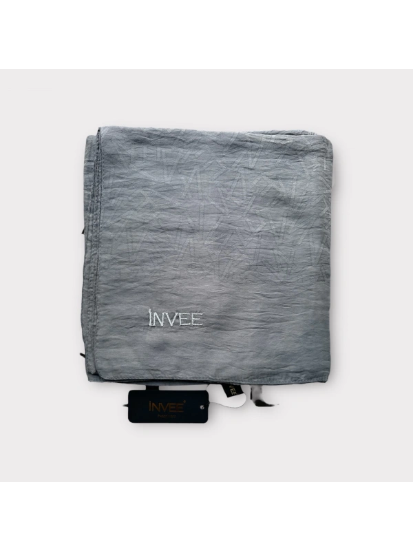 İNVEE 1550 Füme İnvee Desenli Şal