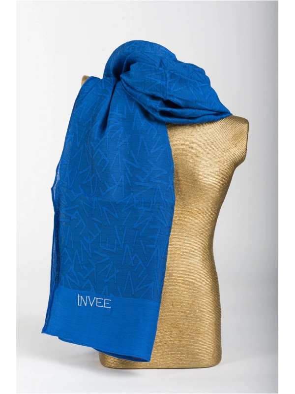 İNVEE 1550 Sax İnvee Desenli Şal