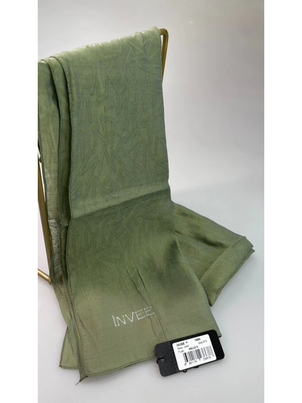 İNVEE 1550 Haki İnvee Desenli Şal