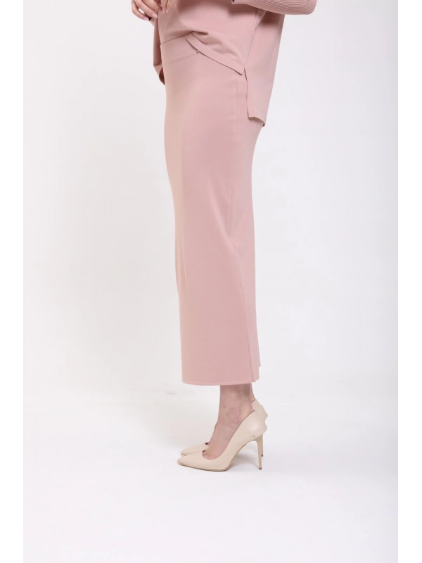 İNVEE 5685 Somon Triko Etek