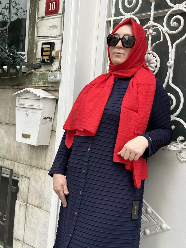 İNVEE 5732 Nervürlü Triko Hırka