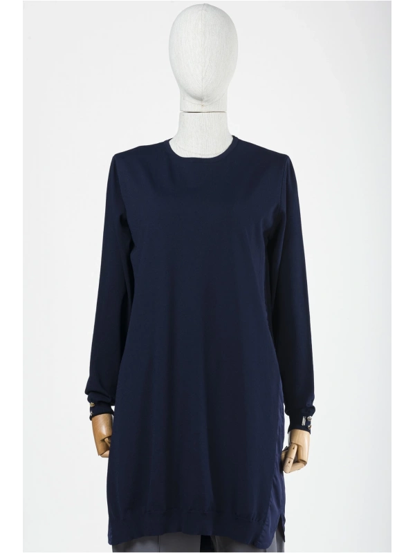 INVEE 5860 Lacivert Triko Tunik