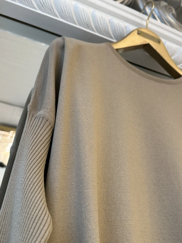 İNVEE 5879 Triko Tunik - Camel