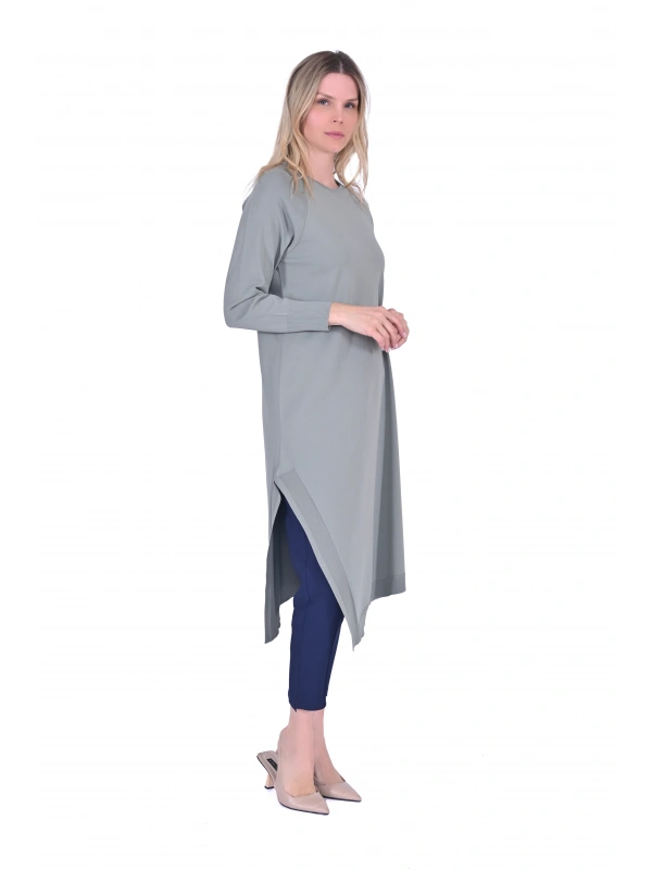 İNVEE 6001 Yanı Yırtmaçlı Küfrengi Tunik