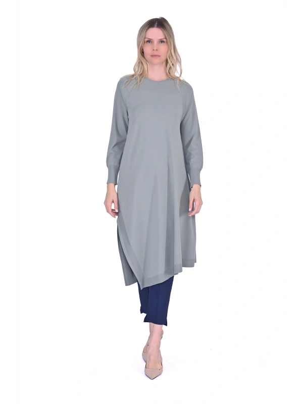 İNVEE 6001 Yanı Yırtmaçlı Küfrengi Tunik