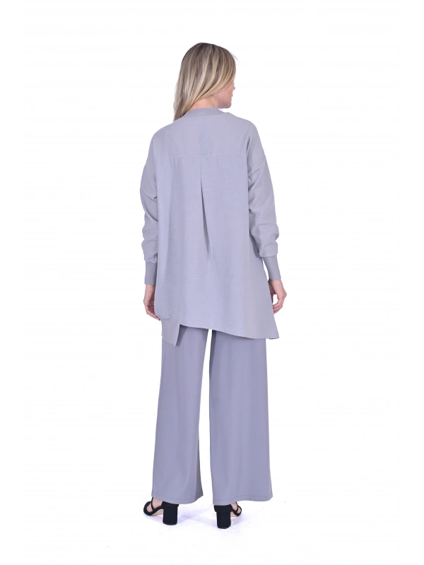 İNVEE 6122 Gri Gömlek