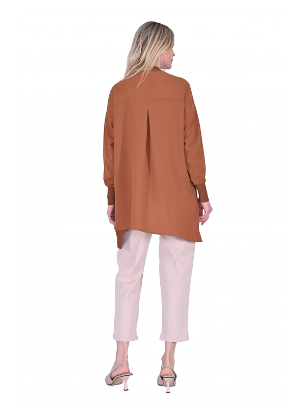 İNVEE 6122 Kahve Gömlek