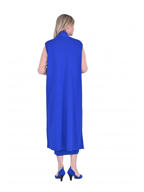 İNVEE 6136 Triko Yelek - Sax