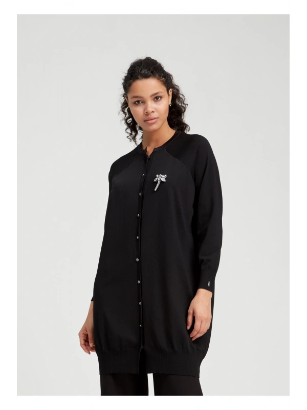 İNVEE 6283 Siyah Yusufçuk Hırka