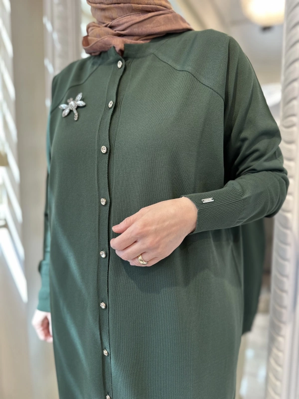 İNVEE 6283 Zümrüt Yusufçuk Hırka