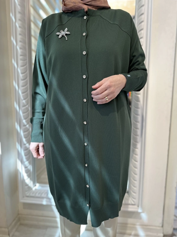 İNVEE 6283 Zümrüt Yusufçuk Hırka