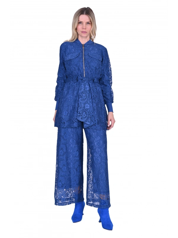 İNVEE 6352 Dantelli Takım - İndigo