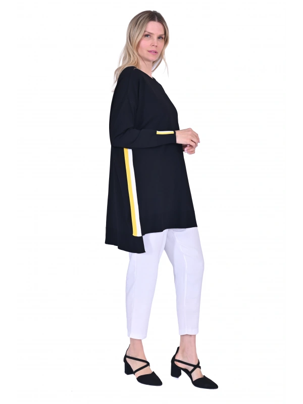 İNVEE 6367 Siyah Triko Tunik