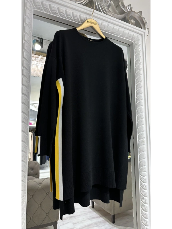 İNVEE 6367 Siyah Triko Tunik