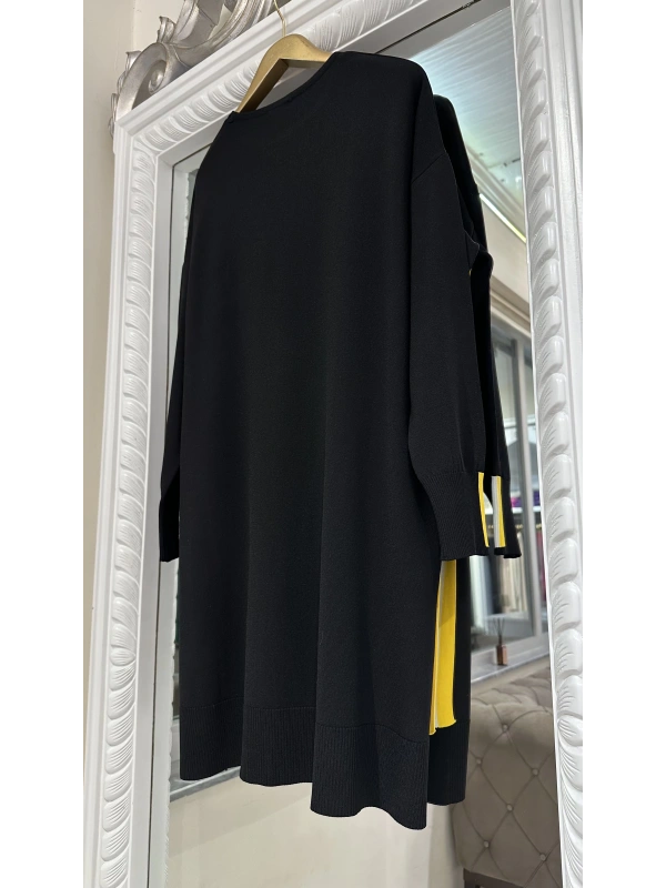 İNVEE 6367 Siyah Triko Tunik