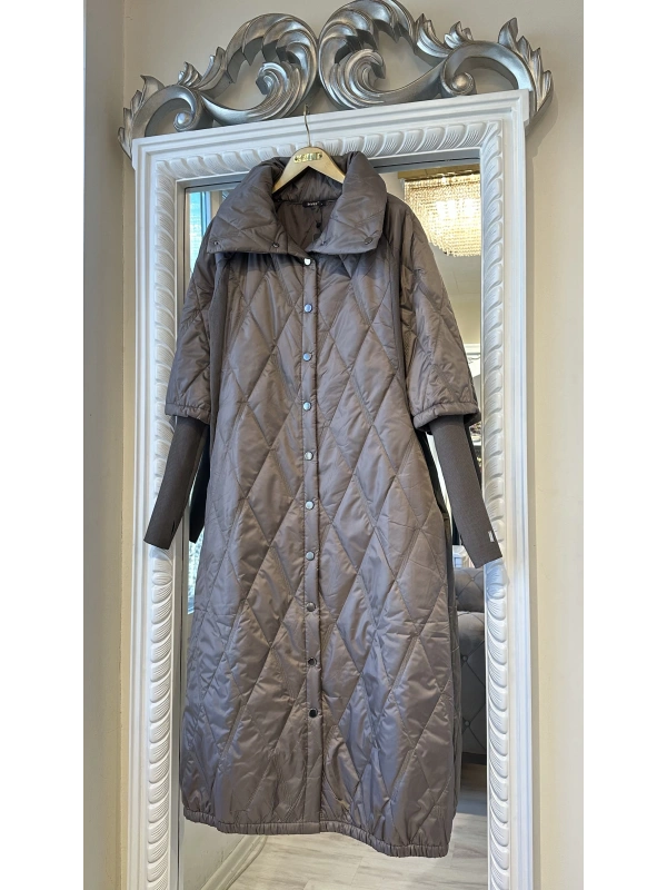 İNVEE 6378 Vizon Kapitone Mont