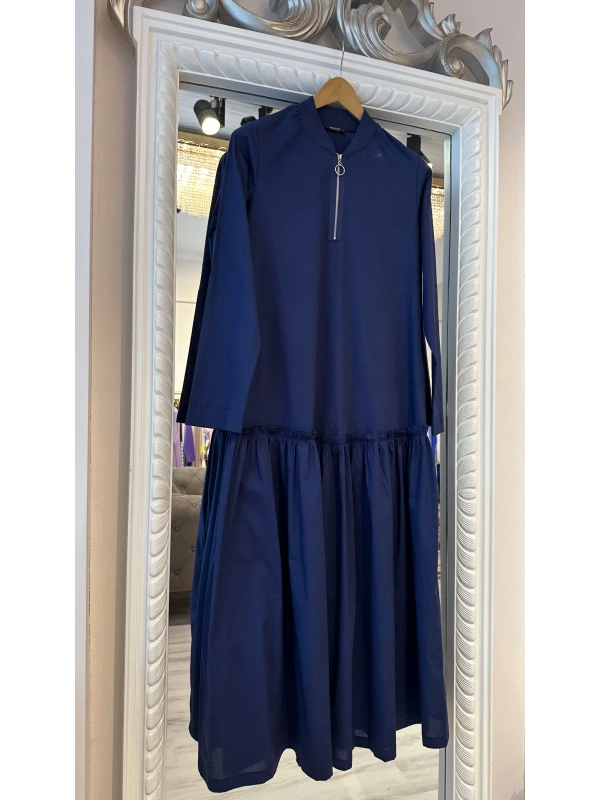 İNVEE 6389 Lacivert Elbise