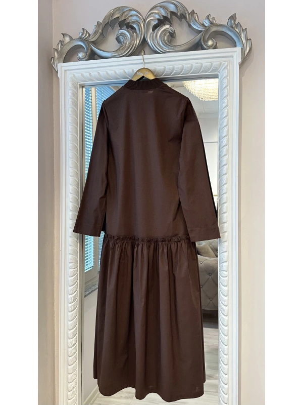 İNVEE 6389 Kahverengi Elbise