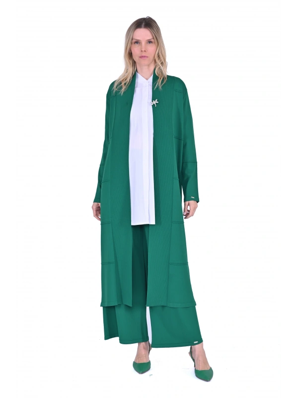 İNVEE 6402 Broş Detaylı Triko Hırka - Benetton