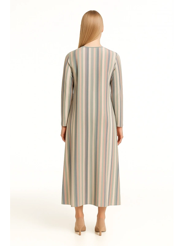 İNVEE 6407 Mint Triko Elbise