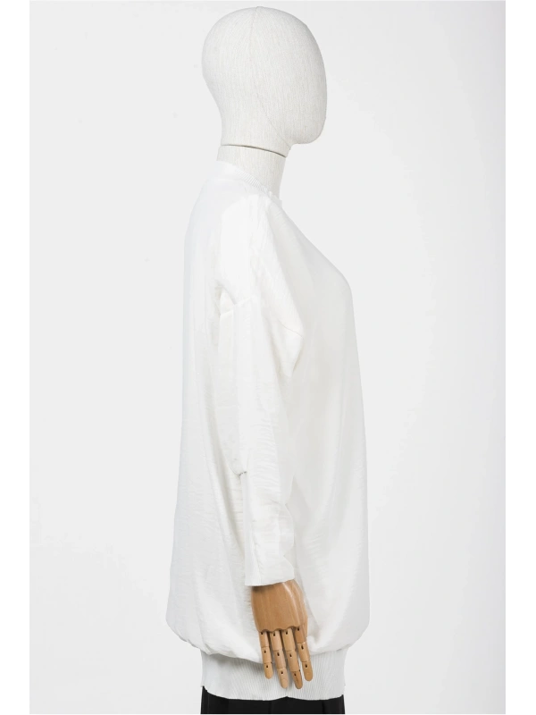 İNVEE 6419 Ekru Caz Tunik