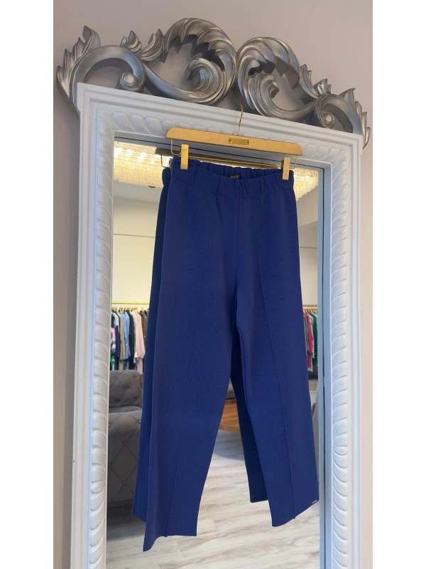 İNVEE 6613 Yün Karışımlı Triko Pantolon - Mor