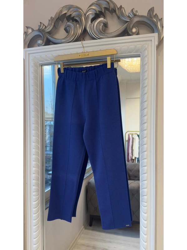 İNVEE 6613 Yün Karışımlı Triko Pantolon - Mor