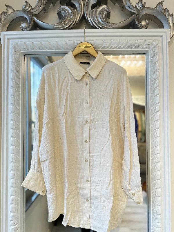 İNVEE 6638 Vanilya Gömlek