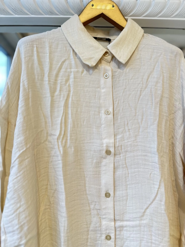 İNVEE 6638 Vanilya Gömlek