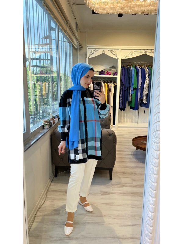 İNVEE 6652 Turkuaz Gömlek