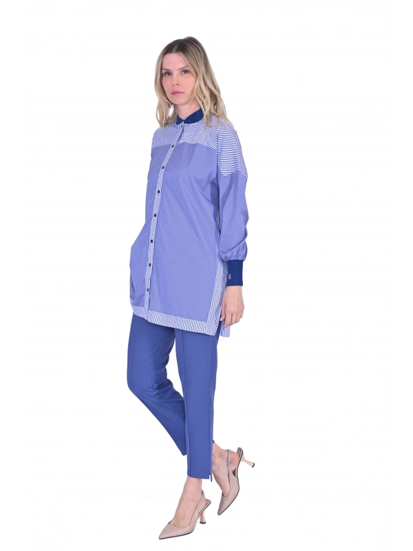 İNVEE 6652 Lacivert Gömlek