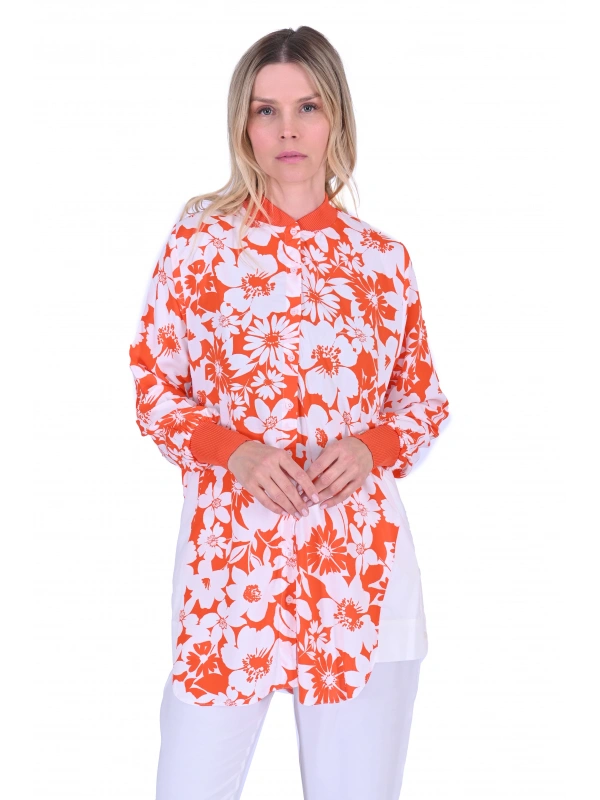 İNVEE 6674 Çiçekli Gömlek