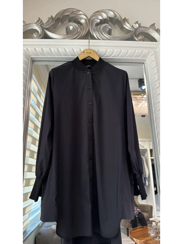 İNVEE 6674 Siyah Gömlek