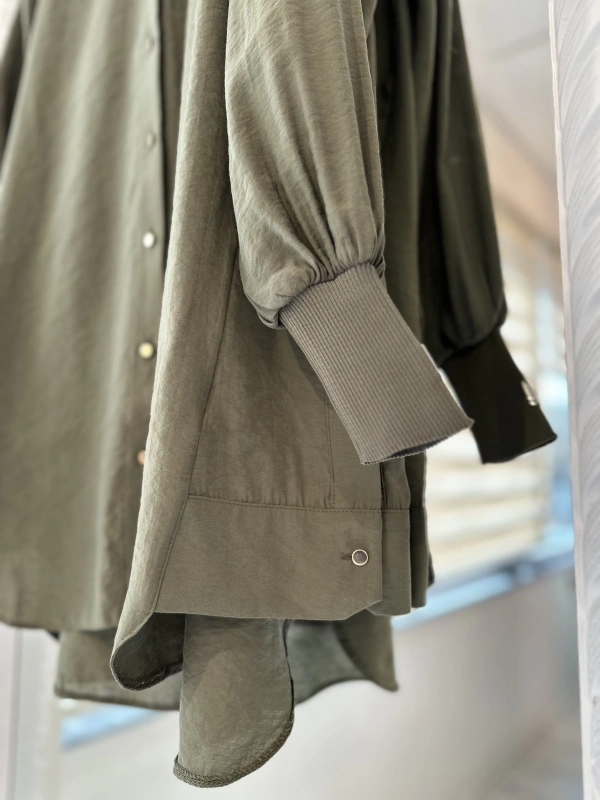 İNVEE 6674M Modal Gömlek - Haki