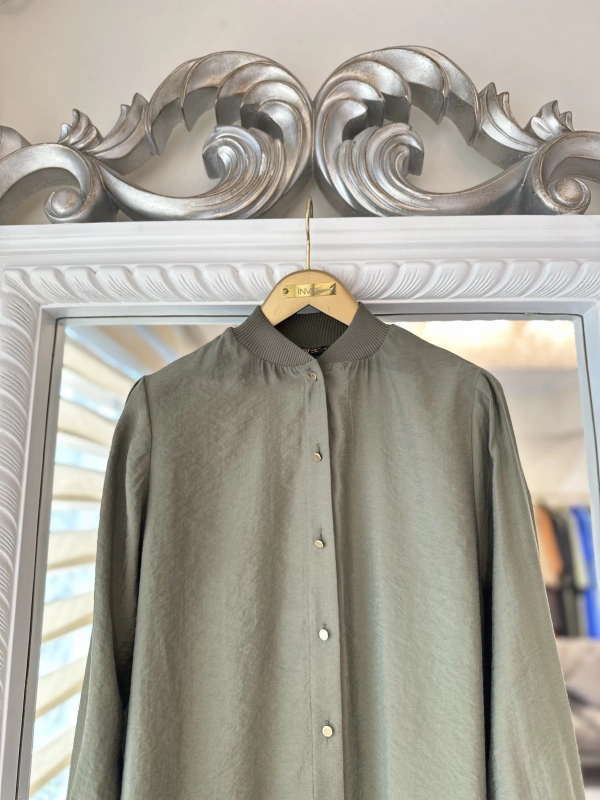 İNVEE 6674M Modal Gömlek - Haki