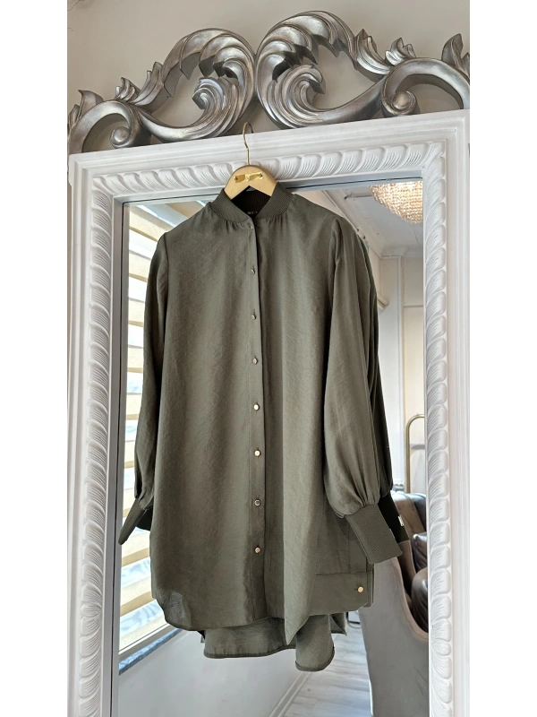 İNVEE 6674M Modal Gömlek - Haki