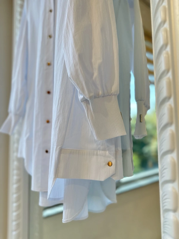 İNVEE 6674Y Modal Gömlek - Beyaz