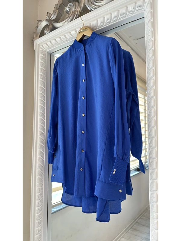 İNVEE 6674M Modal Gömlek - Sax