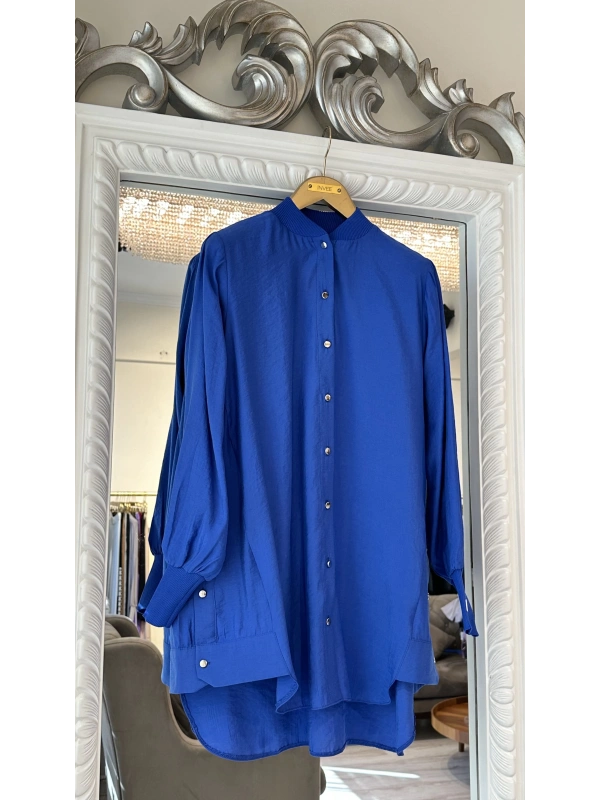 İNVEE 6674M Modal Gömlek - Sax