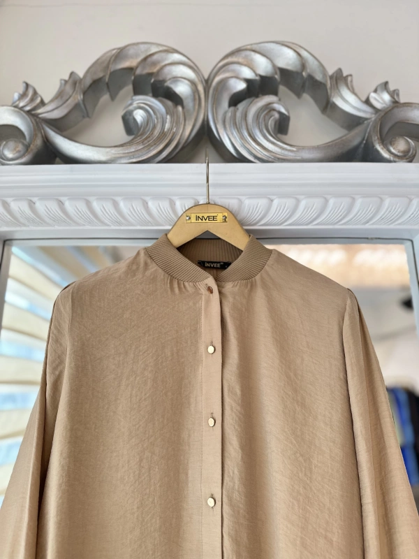 İNVEE 6674M Modal Gömlek - Camel