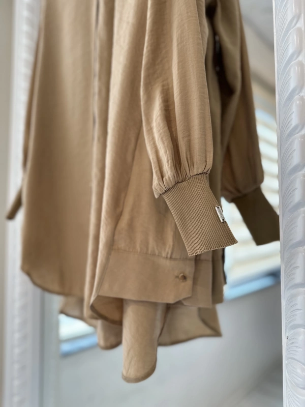 İNVEE 6674M Modal Gömlek - Camel