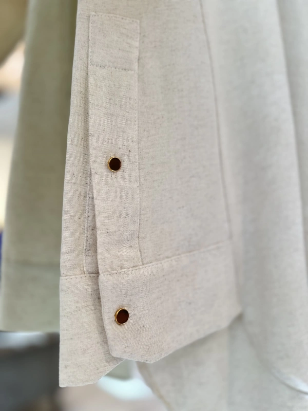 İNVEE 6674Y Modal Gömlek - Kemik