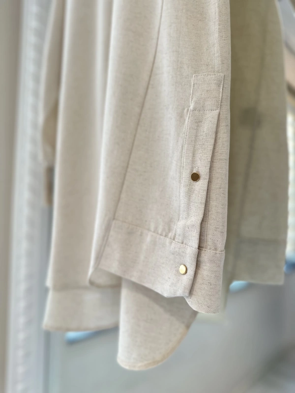 İNVEE 6674Y Modal Gömlek - Kemik