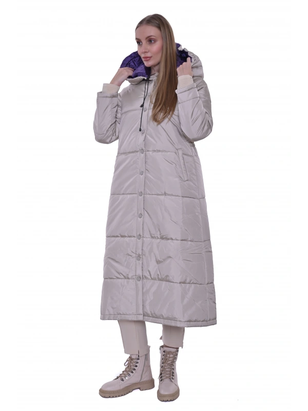 İNVEE 6681 Şişme Mont - Bej