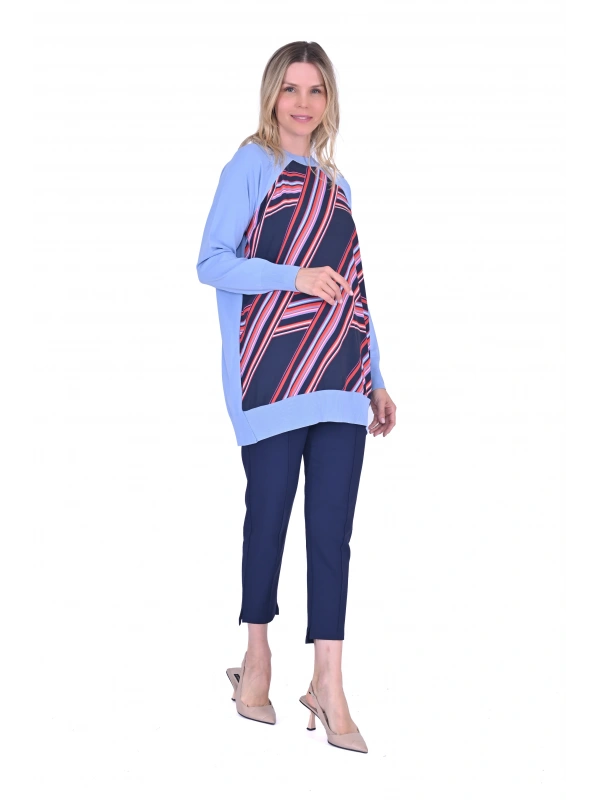 İNVEE 6723 Tunik - Mavi